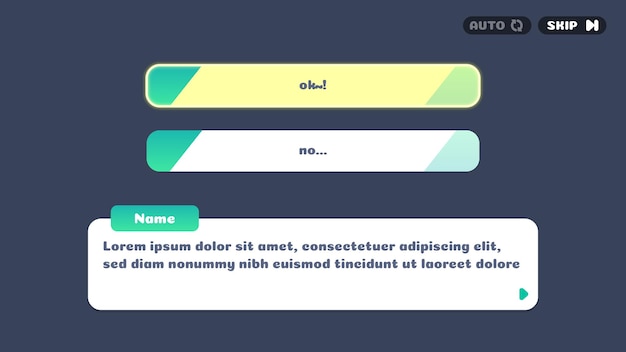 Game UI Shop Game Interface Elements Cartoon colorful design Isolated UI Kit