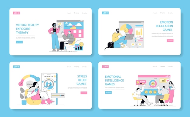 Gamification in psychotherapy set interactive digital solutions for mental health support virtual