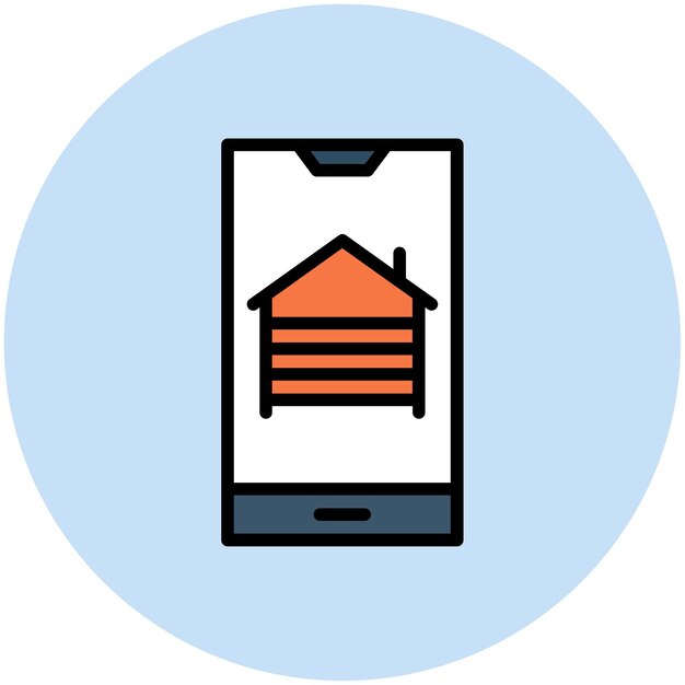 Garage Opener App icon vector image Can be used for Cyberpunk