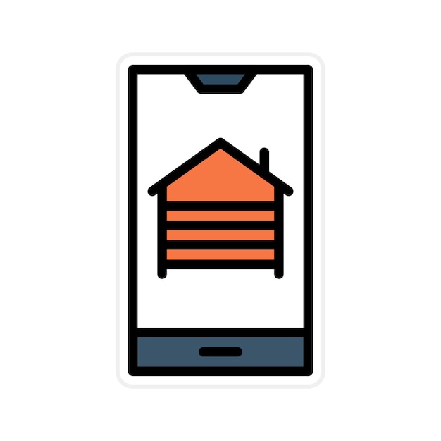 Garage Opener App icon vector image Can be used for Cyberpunk