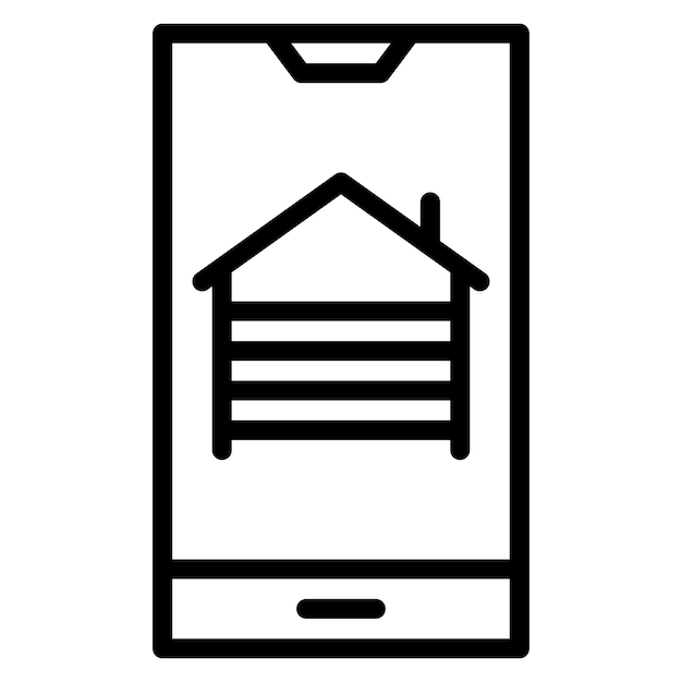 Garage Opener App icon vector image Can be used for Cyberpunk