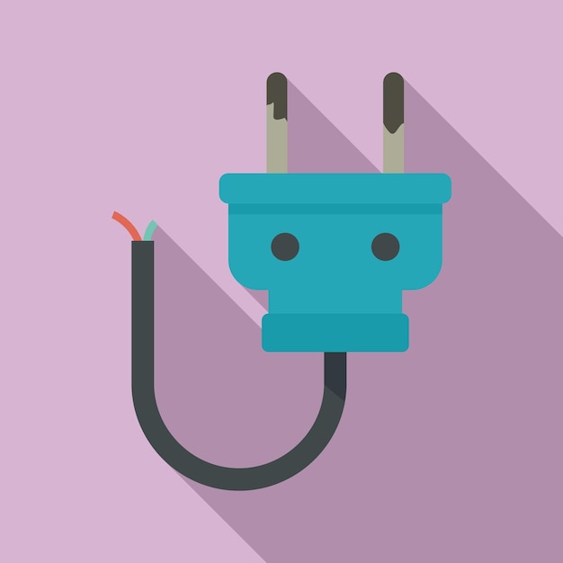 Garbage plug icon Flat illustration of garbage plug vector icon for web design