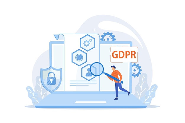 GDPR and cyber security database General data protection regulation information control browser