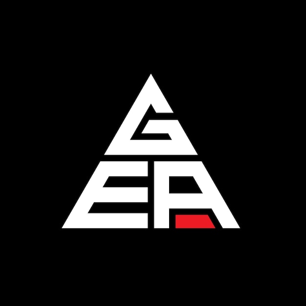 gea triangle letter logo design with triangle shape gea triangle logo design monogram gea triangle vector logo template with red color gea triangular logo simple elegant and luxurious logo