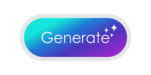 Generate AI button bar Artificial intelligence and machine learning technology concept for command