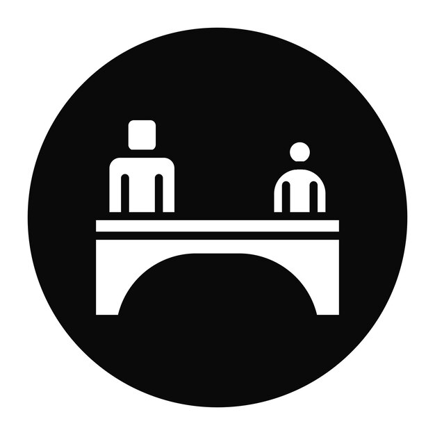 Generation Gap Bridge icon vector image Can be used for Generation Gap