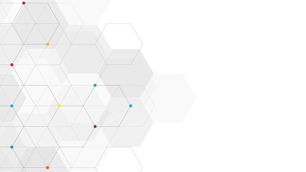 geometric abstract background with simple hexagonal elements