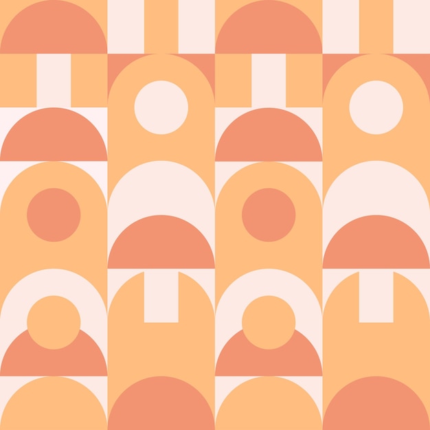 geometric abstract mushroom pattern