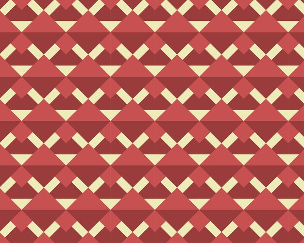 Geometric abstract seamless pattern, background, red