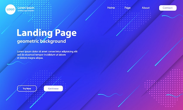 geometric background with dynamic shapes composition
