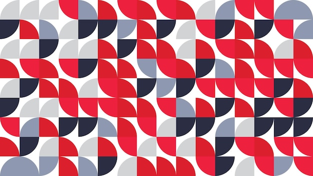 geometric bauhuas pattern vector red retro colorful geometric background geometric pattern seamless