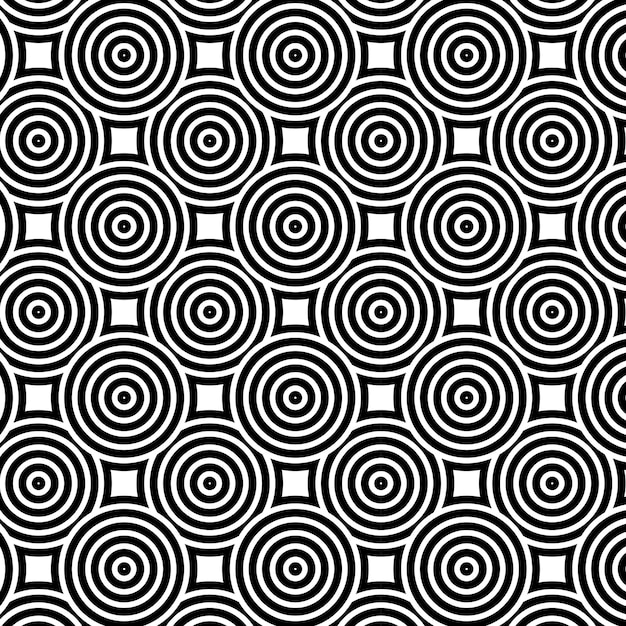Geometric BlackandWhite Optical Pattern