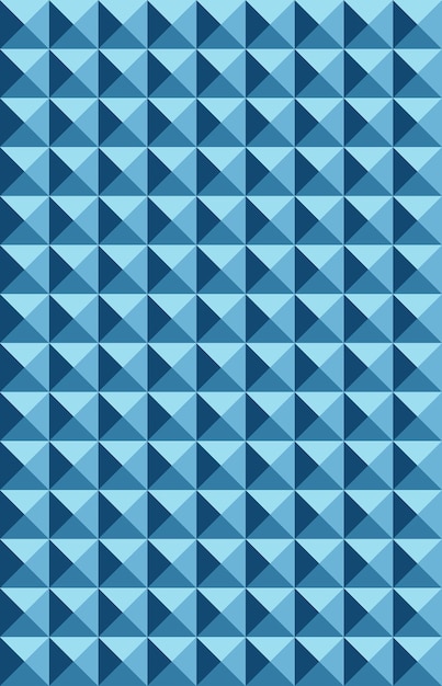 Geometric Blue Tile Pattern Vector EPS