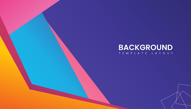 geometric colorful template background