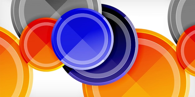 geometric design abstract background circles