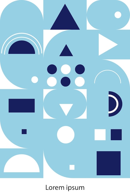 geometric groovy pattern free vector flat mosaic background free vector