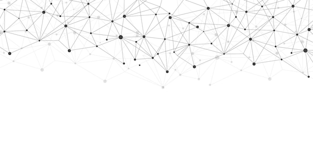 Geometric mesh lines on a white background