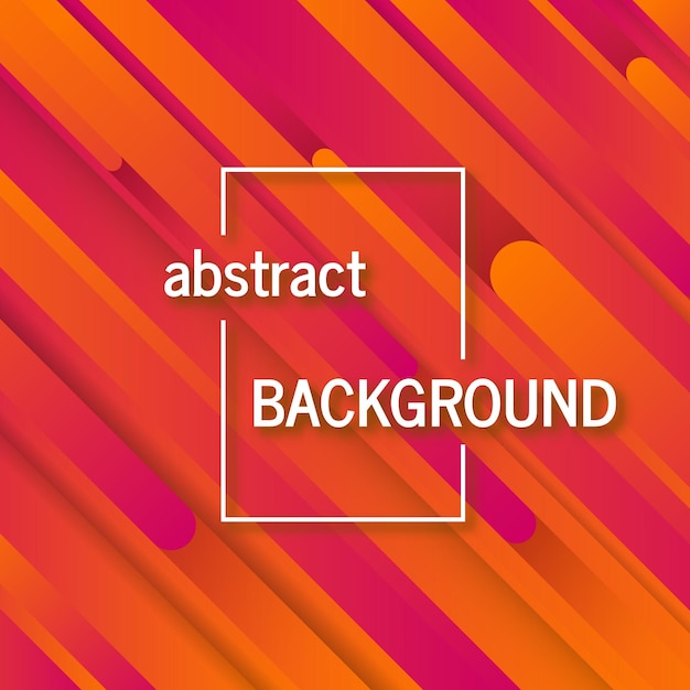 Geometric orange background with abstract lines