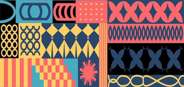 Geometric Pattern Collage