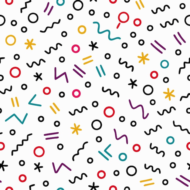 Geometric Pattern Creates Modern Design with Colorful Shapes