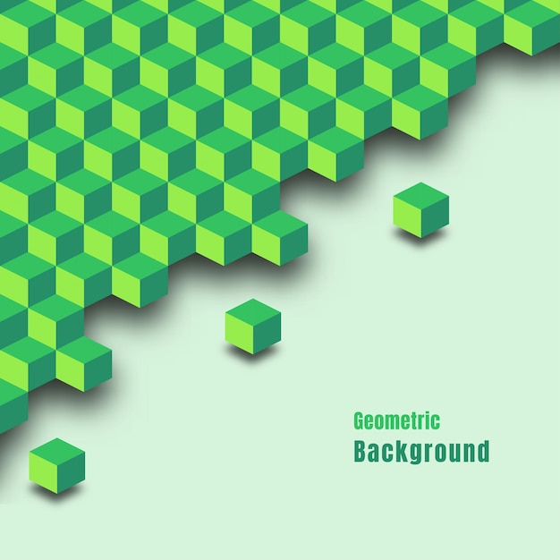 geometric pattern green color. seamless tile background, graphic mosaic pattern. vector illustration