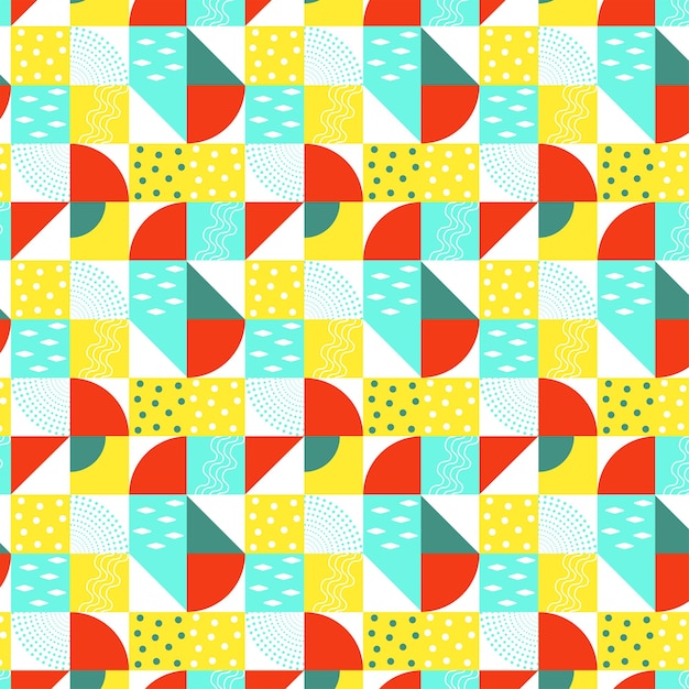 geometric seamless bright stylish abstract pattern vector package textiles and other users