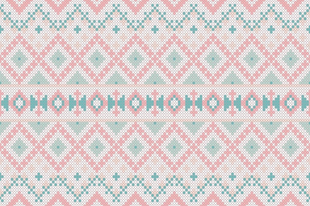 geometric seamless pattern with geometric elements on a pink background