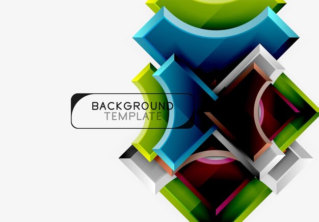 Geometric shapes abstract background