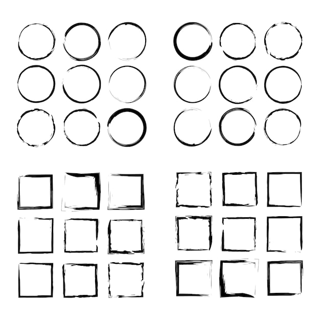 geometric shapes on white backdrop circle rectangle symmetry pattern