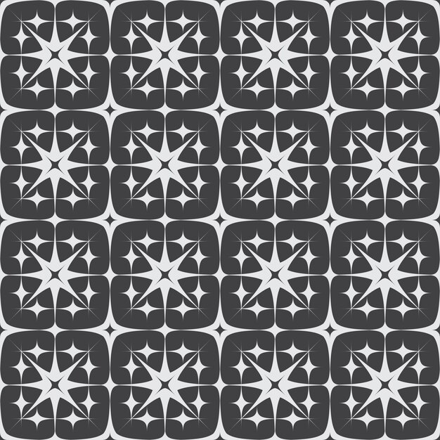geometric star seamless pattern background vector image