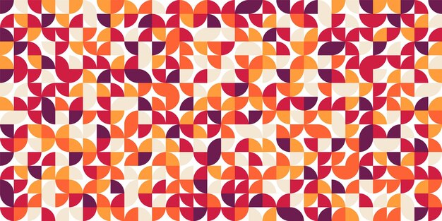 geometric trendy pattern bauhaus style modern colorful background with simple elements retro texture