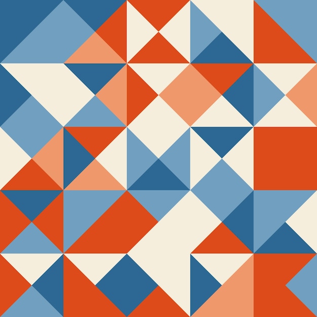Geometric triangle seamless pattern