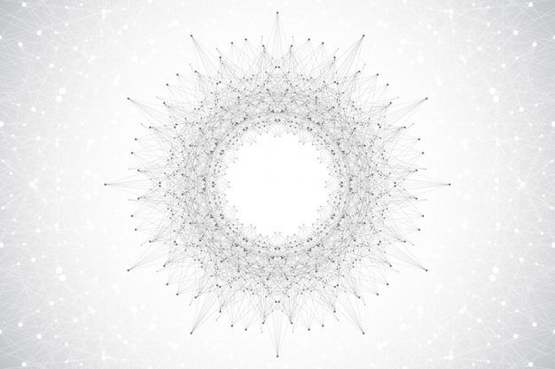 Geometrinen abstrakti tausta pisteillä