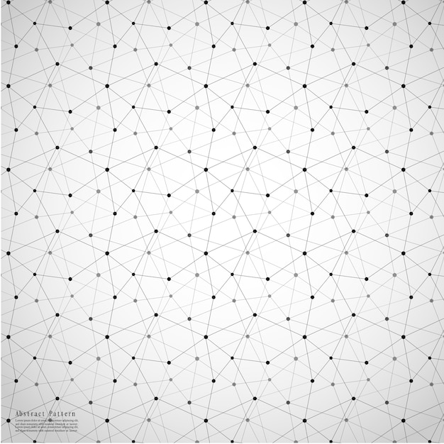 Geometrinen abstrakti tausta yhdistetyllä viivalla ja pistekuvioilla