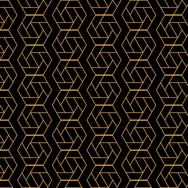 Geometrinen kultainen viiva kuvio saumaton ylellinen design abstrakti tausta