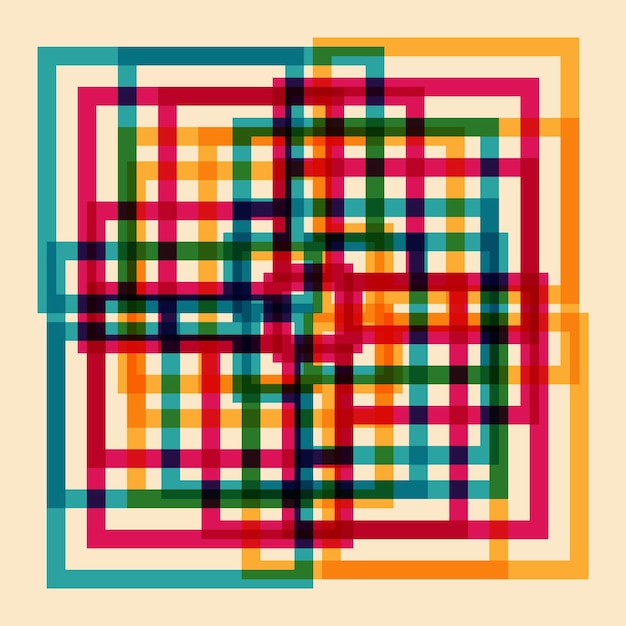 Geometrinen objekti, jossa on risoprinttiefekti, vektorigrafiikkaelementti