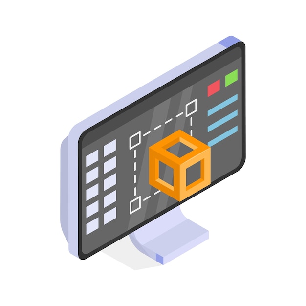 Get this amazing icon of 3d modeling in modern style