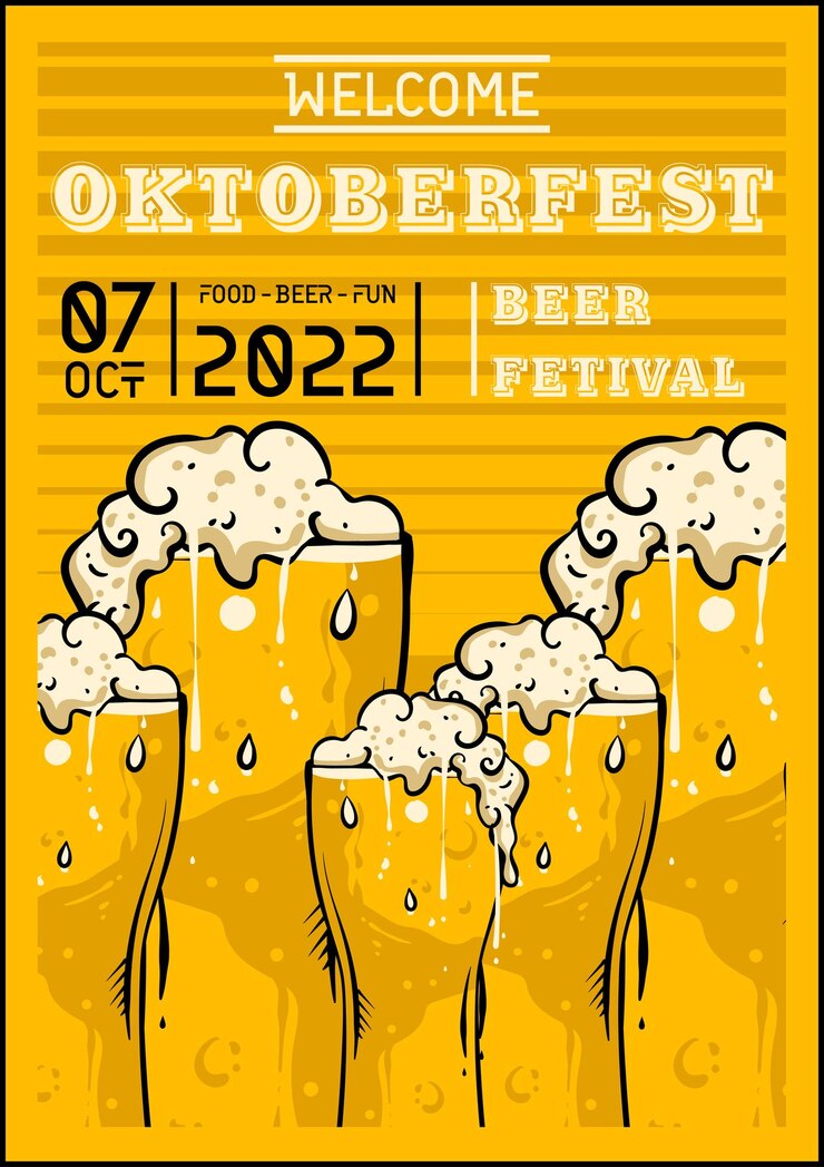 Vektori glass background poster oktoberfest illustration
