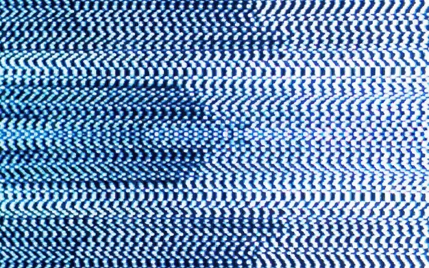 Glitch or static noise texture with white stripes and blue colored pixels No signal 404 error Abstract background Glitch Screen Effect Background Overlay Digital Pixel Dots Noise Glitch Error