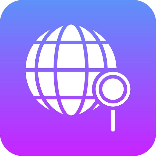 Global Research vector icon illustration of Renewable Energy iconset