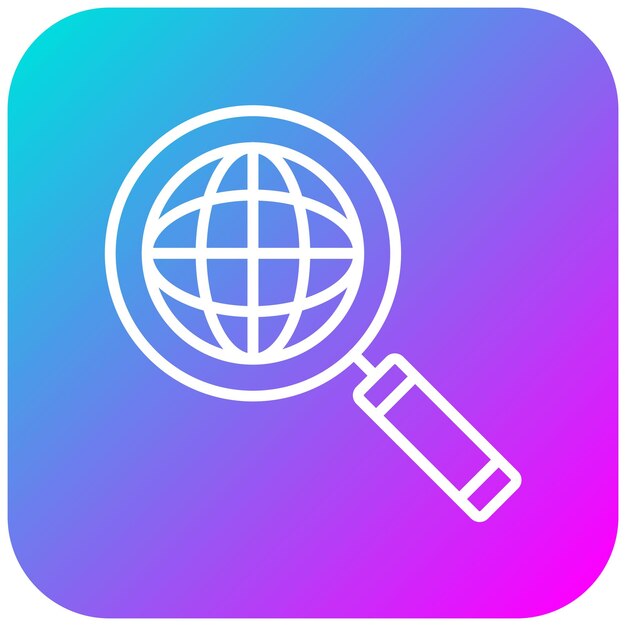 Global Search vector icon Can be used for Online Marketing iconset