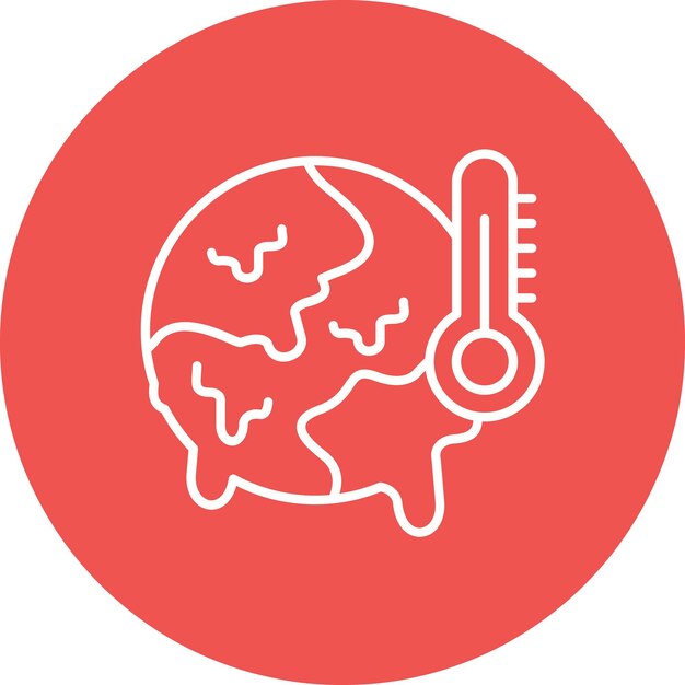 Global Warming icon vector image Can be used for Pollution
