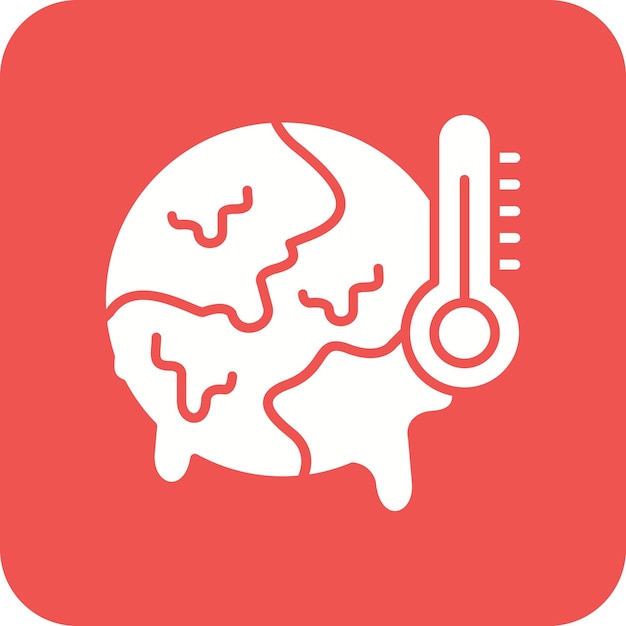 Global Warming icon vector image Can be used for Pollution