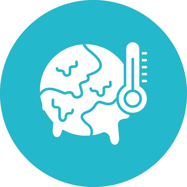 Global Warming icon vector image Can be used for Pollution