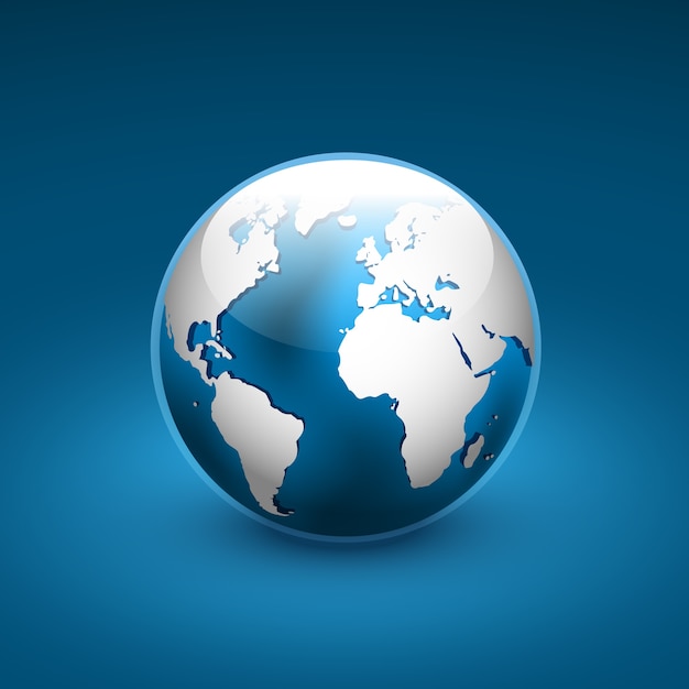 globe icon of the world.