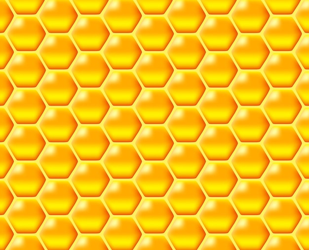 Glossy Golden Honeycomb