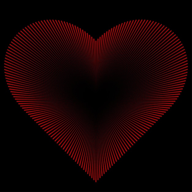 Glossy Red Heart Icon 3d Render Illustration
