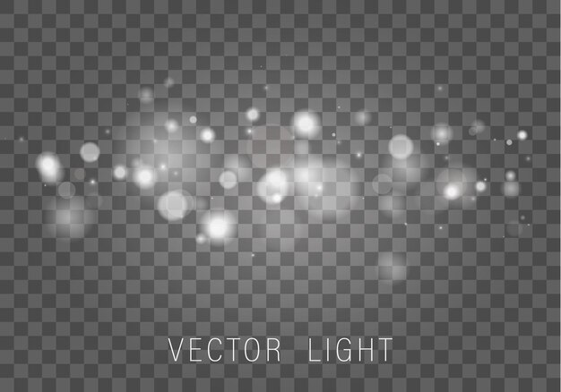 glowing bokeh lights effect