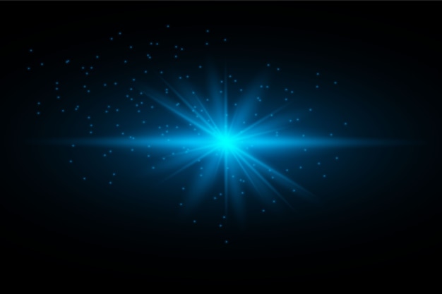 Glowing light burst explosion. decoration with ray sparkles. Bright star