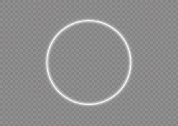 glowing lines speed light effect spark white trail wave luminous circle shiny twirl trace vector